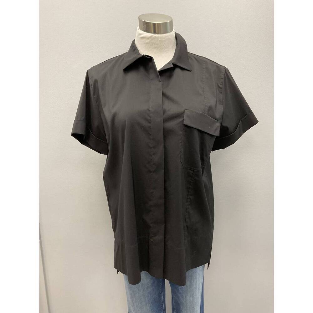 NEW STRENESSE women fitted shirt in black